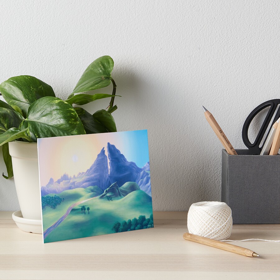 Dueling Peaks Art Board Print