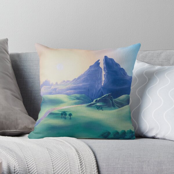 Dueling Peaks Throw Pillow