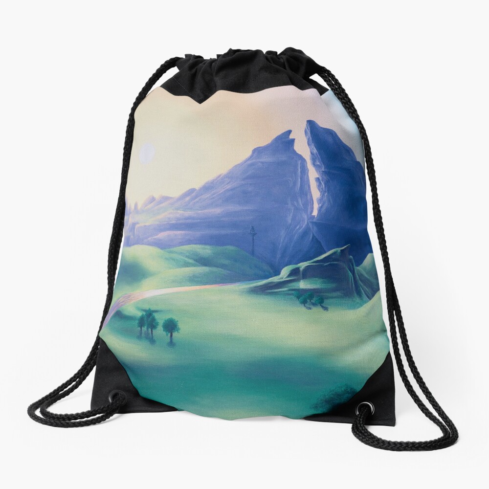 Dueling Peaks Drawstring Bag