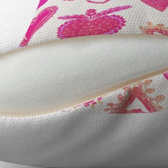 Alternative Ansicht von Pink Herze Bodenkissen