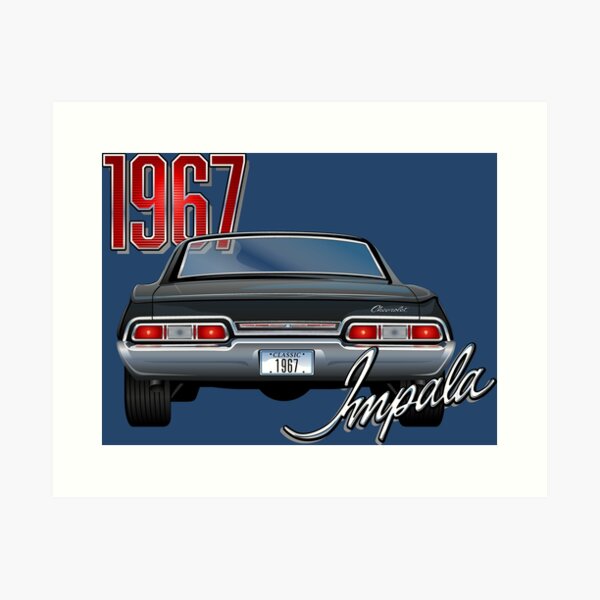 Dean's 1967 Chevrolet Impala affiches et impressions par Pixaverse