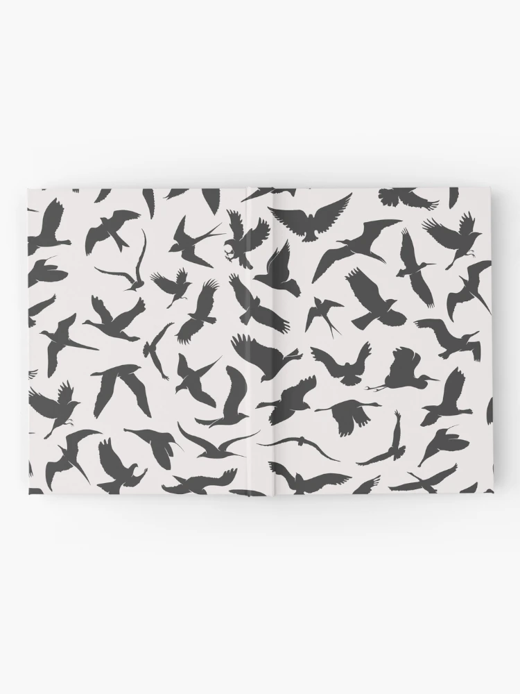 Thumbnail 2 of 3, Journal, Funny Seamless Pattern Flying Birds designed and sold by Ristinga.
