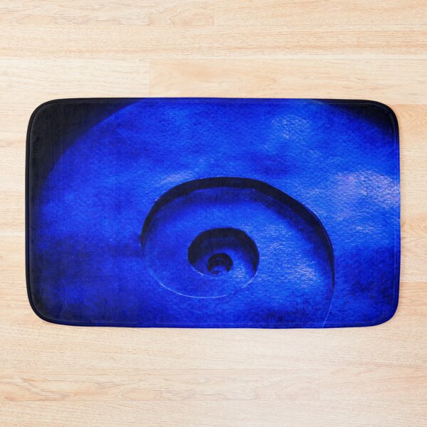 Item preview, blue spiral pattern on black background designed and sold by nataliavavilina.