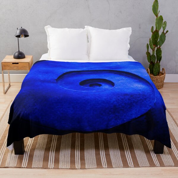 Item preview, blue spiral pattern on black background designed and sold by nataliavavilina.