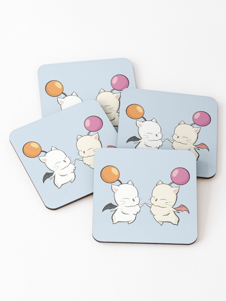 Thumbnail 1 of 5, Coasters (Set of 4), Moogles designed and sold by YasminWalji.
