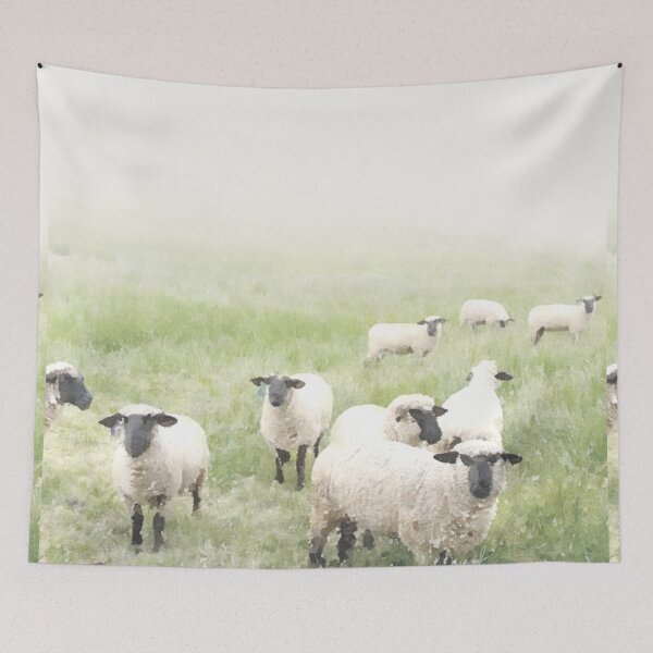 Item preview, Sheep Field 2 designed and sold by LINARAandCO.
