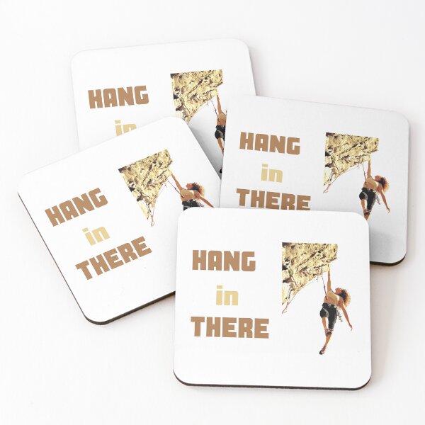 Item preview, Hang in there rock climbing cliffhanger designed and sold by daguilon.