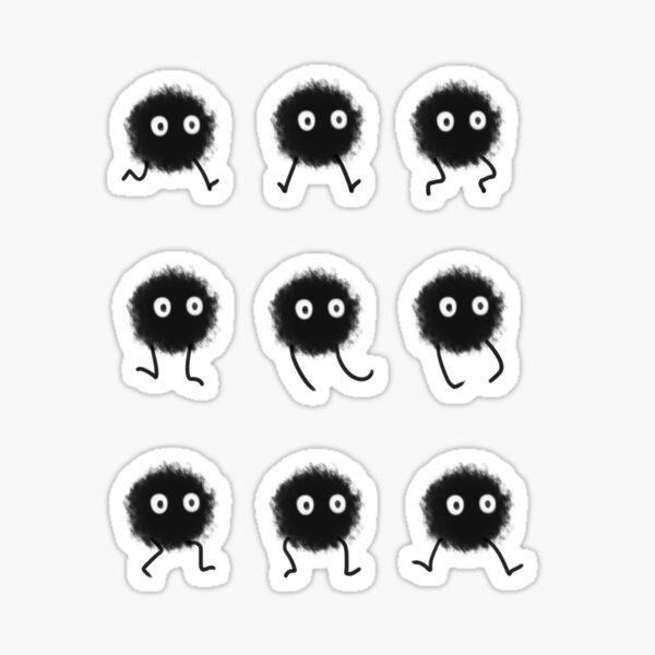 Spirited Away soot sprites Sticker