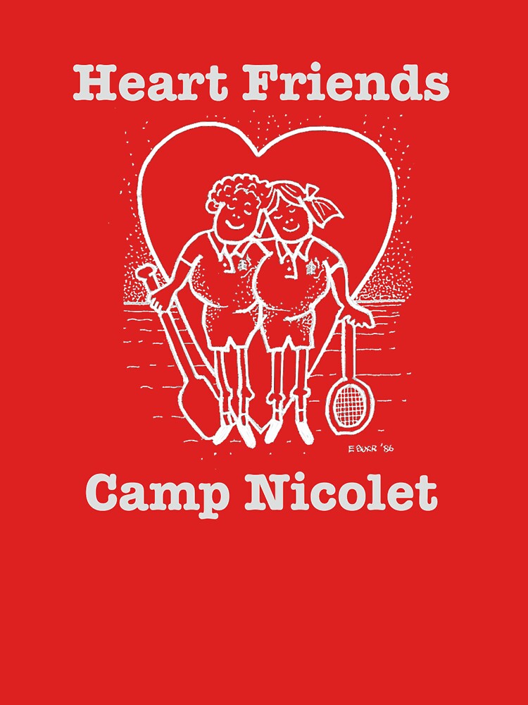 Thumbnail 7 of 7, Classic T-Shirt, Retro Camp Nicolet Heart Friends Gear designed and sold by CampNicolet.