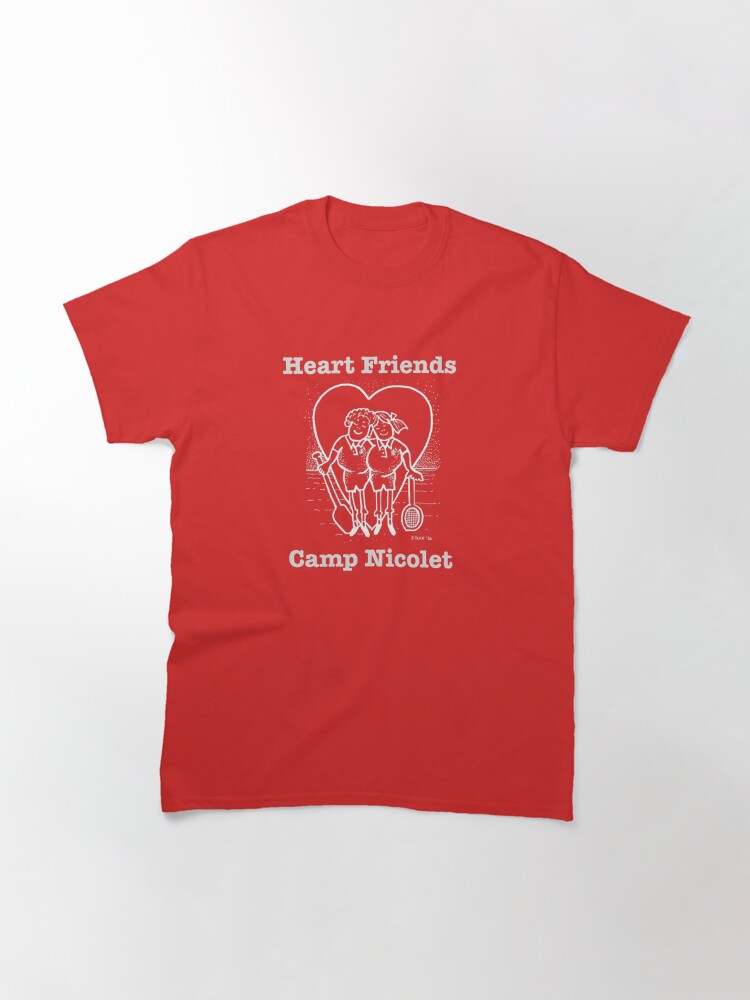 Thumbnail 2 of 7, Classic T-Shirt, Retro Camp Nicolet Heart Friends Gear designed and sold by CampNicolet.