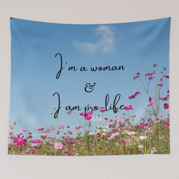 Item preview, I'm a Woman & I am Pro-life designed and sold by ChristianCoding.