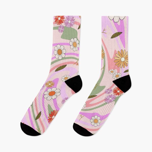 Item preview, Floral Pastel Explotion Retro 70s designed and sold by trajeado14.