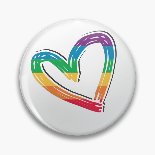 Item preview, heart (rainbow flag) designed and sold by ValeChii.