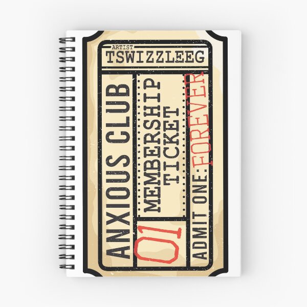 Item preview, Admit One: Anxious Club designed and sold by TswizzleEG.