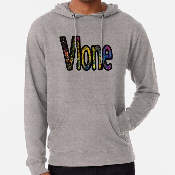 Vlone white hoodie 2025 graffiti