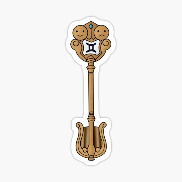 Fairy Tail - Gemini Celestial Gate Key Sticker.