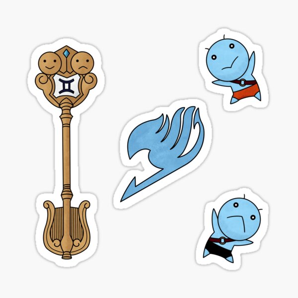 Fairy Tail - Gemini Celestial Gate Key, Twins Sticker Set Sticker