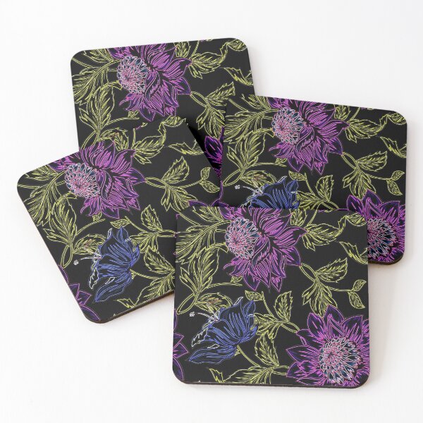 Item preview, Botanical colourful pattern designed and sold by Imaginarium Studio.