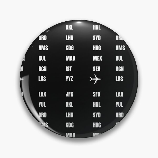 Item preview, Airport Codes  designed and sold by LuMarks.