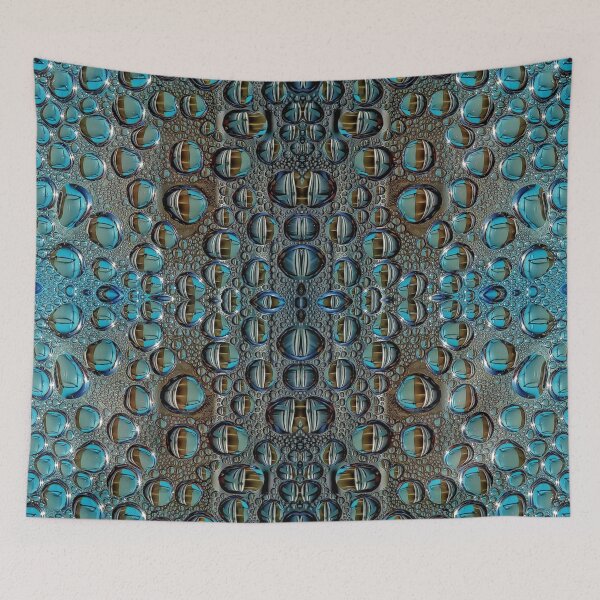 Item preview, Water Droplets Blue and Brown designed and sold by RitaMaye.