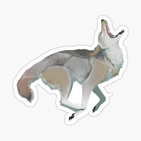 Canine Coyote Therian | Sticker