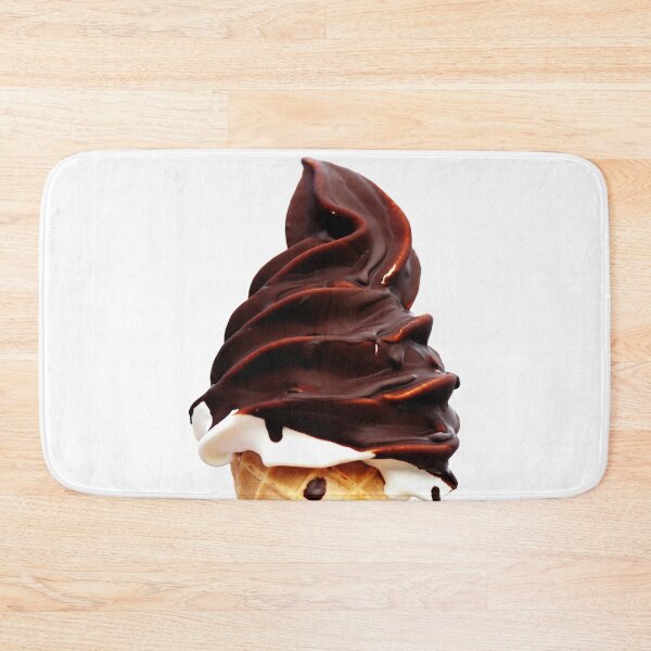 Item preview, Danish soft Ice cream in a waffle cone on a white background designed and sold by Michaelerch.