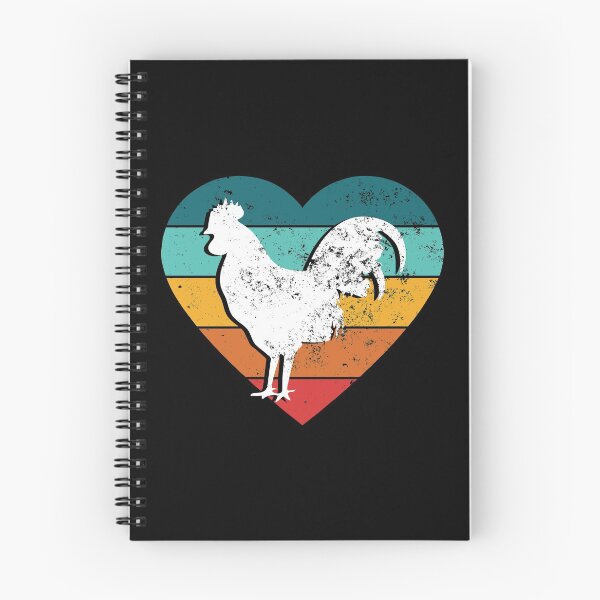 Item preview, Vintage Chicken Sunset Heart designed and sold by Rooster Syndicate.