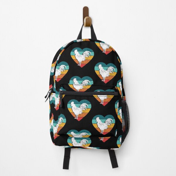 Item preview, Vintage Chicken Sunset Heart designed and sold by Rooster Syndicate.