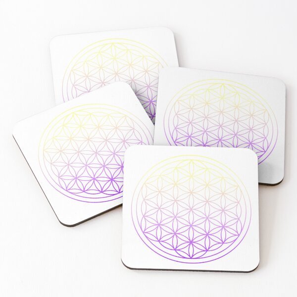 Item preview, Flower of Life (Yellow to Purple Gradual) designed and sold by youlittlewitch.