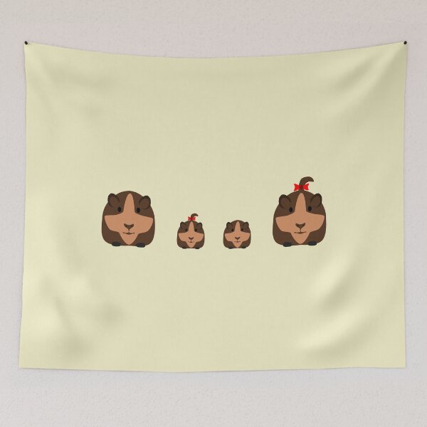 Item preview, Guinea Pig Brown Family designed and sold by WoldsLincs.