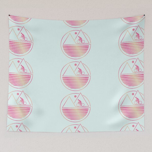 Item preview, Pink Orange Sunset Mountain Ride Black designed and sold by RabeDesigns.