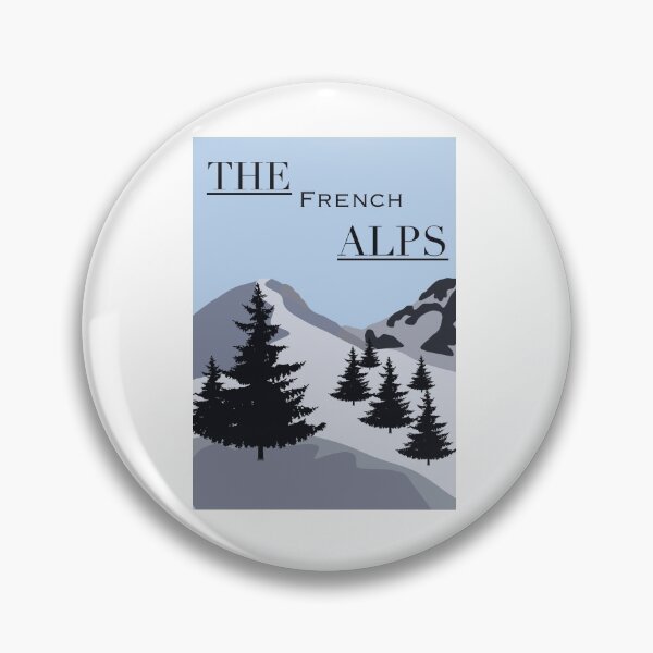 Item preview, The French Alps minimalistic poster  designed and sold by Lucyhales78.