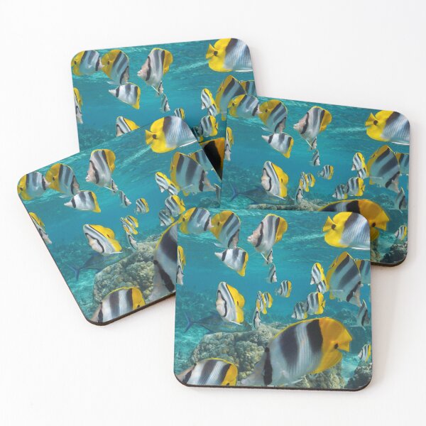 Item preview, Tropical fish school underwater Pacific ocean designed and sold by Seaphotoart.