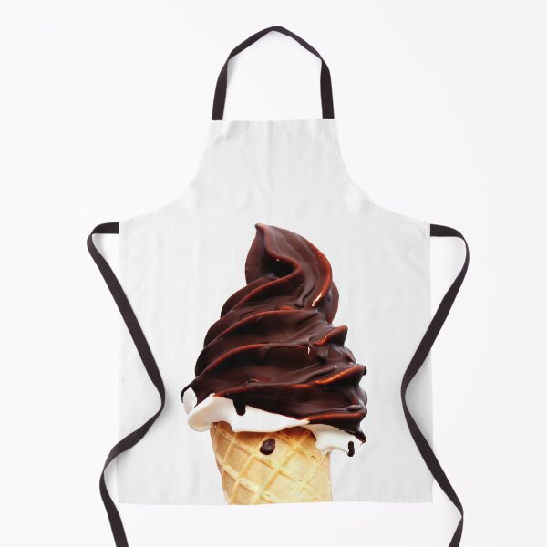 Item preview, Danish soft Ice cream in a waffle cone on a white background designed and sold by Michaelerch.