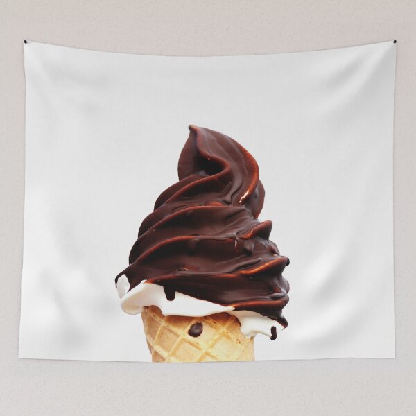 Item preview, Danish soft Ice cream in a waffle cone on a white background designed and sold by Michaelerch.