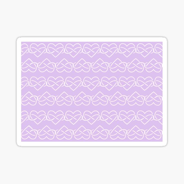 Polyamory Infinity Hearts Chain (Purple) Sticker