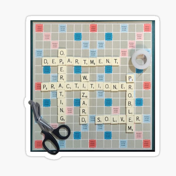 Operating Department Practitioner Crossword Board Sticker