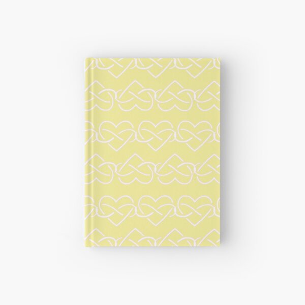 Polyamory Infinity Hearts Chain (Yellow) Hardcover Journal