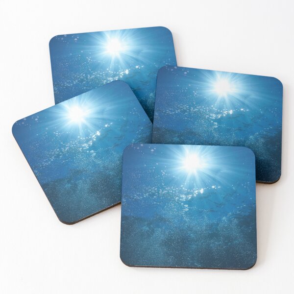 Item preview, Underwater sunlight with air bubbles natural scene designed and sold by Seaphotoart.
