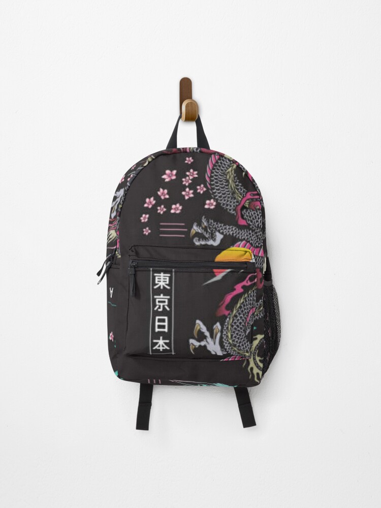 Cherry Blossom Graphic Vintage Japanese Sakura Kanji Aesthetic