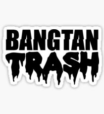 BTS/Bangtan Boys Trash Text Sticker