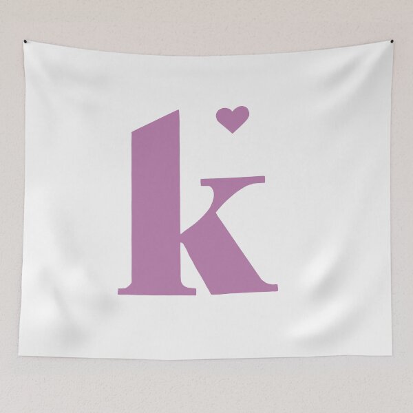 Item preview, k with a heart designed and sold by Jessie35.