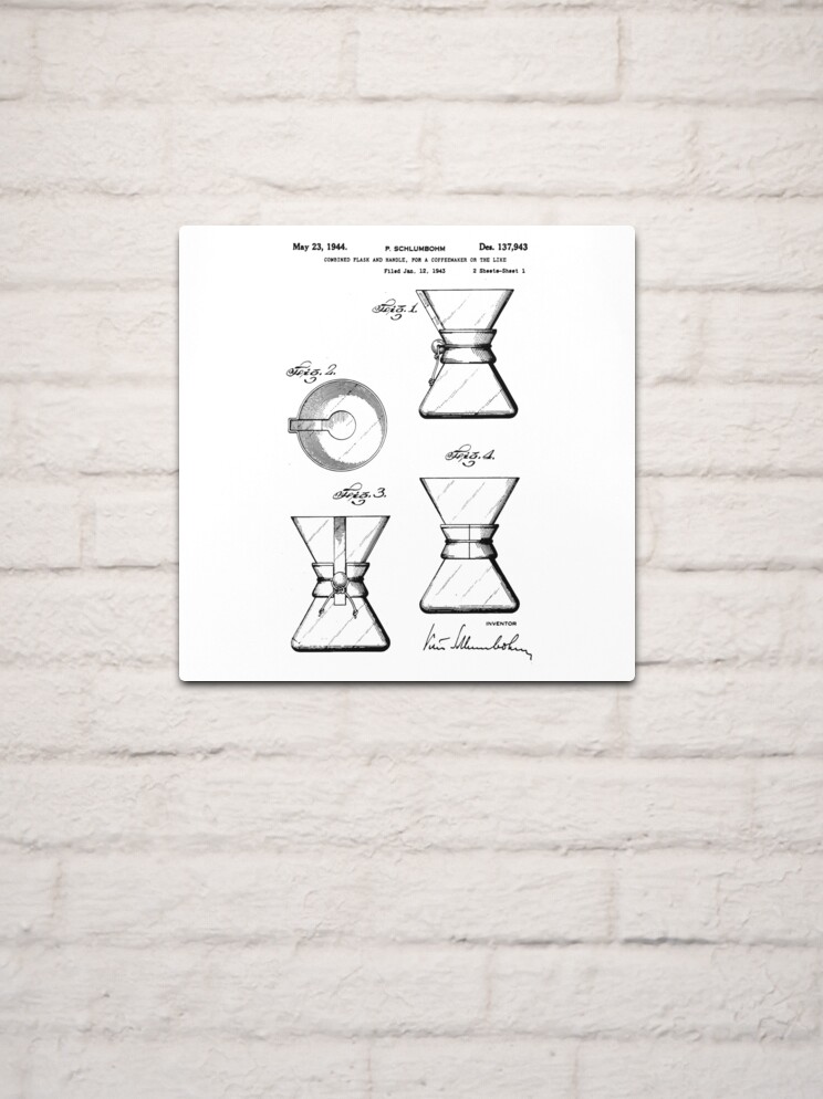 Coffee Chemex patent / chemex blueprint - Chemex Coffeemaker - Mug