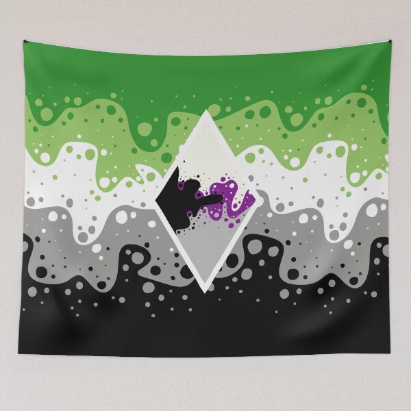 Item preview, Identity Fluid: Combined Aro and Demisexual - Diamond designed and sold by aevios.