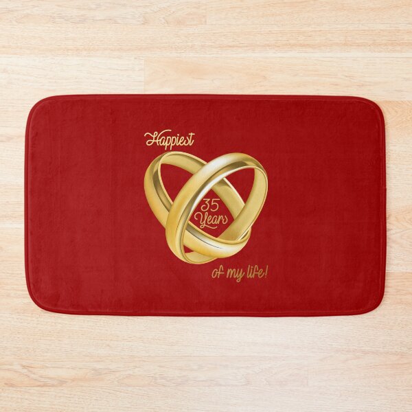 Item preview, Happiest 35 Years of My Life! (on Red) designed and sold by PawsitiveMum.