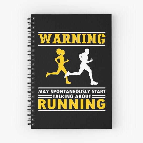 Item preview, Warning, may spontaneously start talking about running, Runner Funny Gift Idea designed and sold by AS-Shirts.