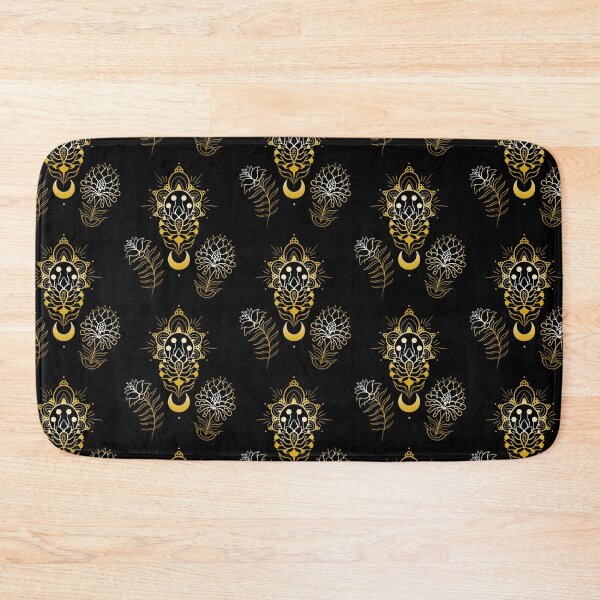 Item preview, Golden ornamental floral mandala designed and sold by sabinapaletart.