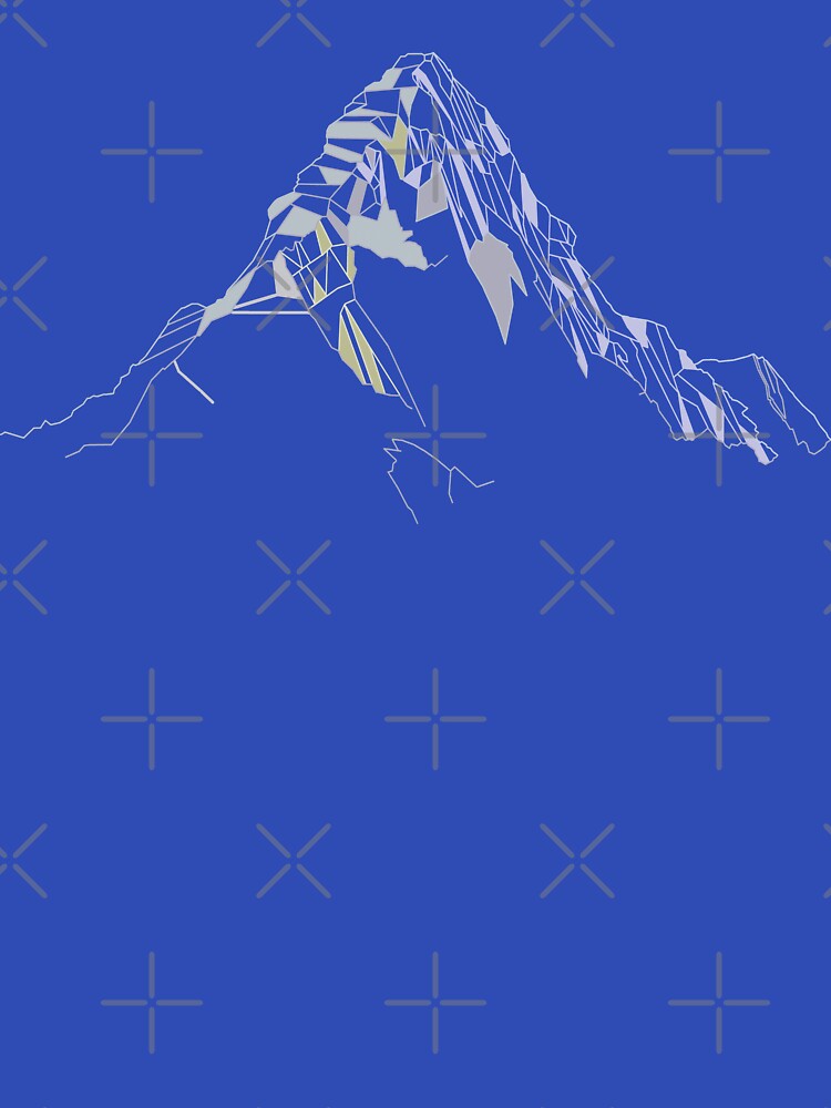 Thumbnail 7 of 7, Classic T-Shirt, Everest Mountain geometric Art & coloring shape designed and sold by Btrust-online.