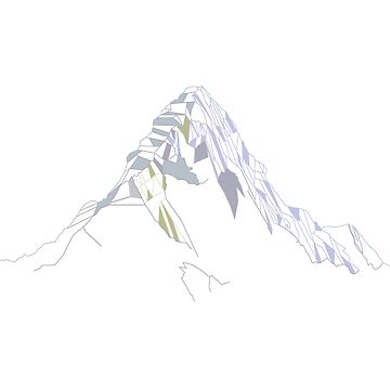 Artwork thumbnail, Everest Mountain geometric Art & coloring shape by Btrust-online