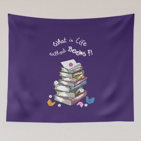 Item preview, What is Life without Books?! designed and sold by KatjaRedbubble.